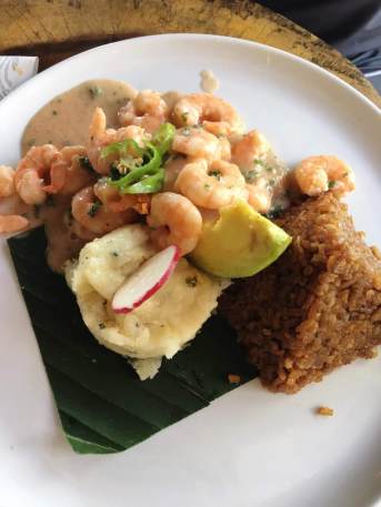 La Mulata - Shrimp in Coconut with their coco rice
