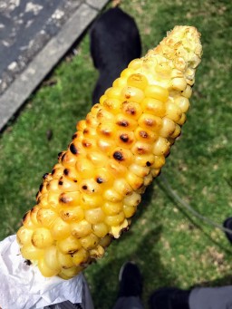 so this isn't like corn from home. It's very chewy and savory with some butter.