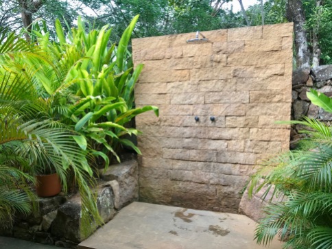 The hot outdoor shower